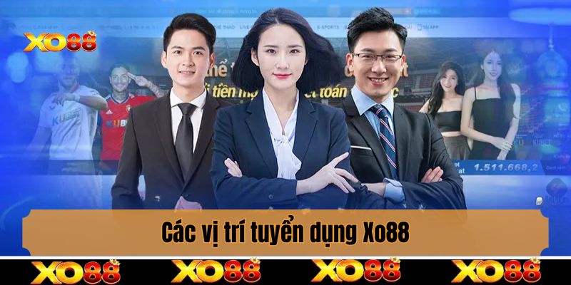 Các vị trí tuyển dụng Xo88